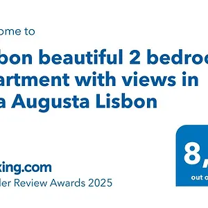 Beautiful 2 Bedroom With Views In Rua Augusta Apartment
